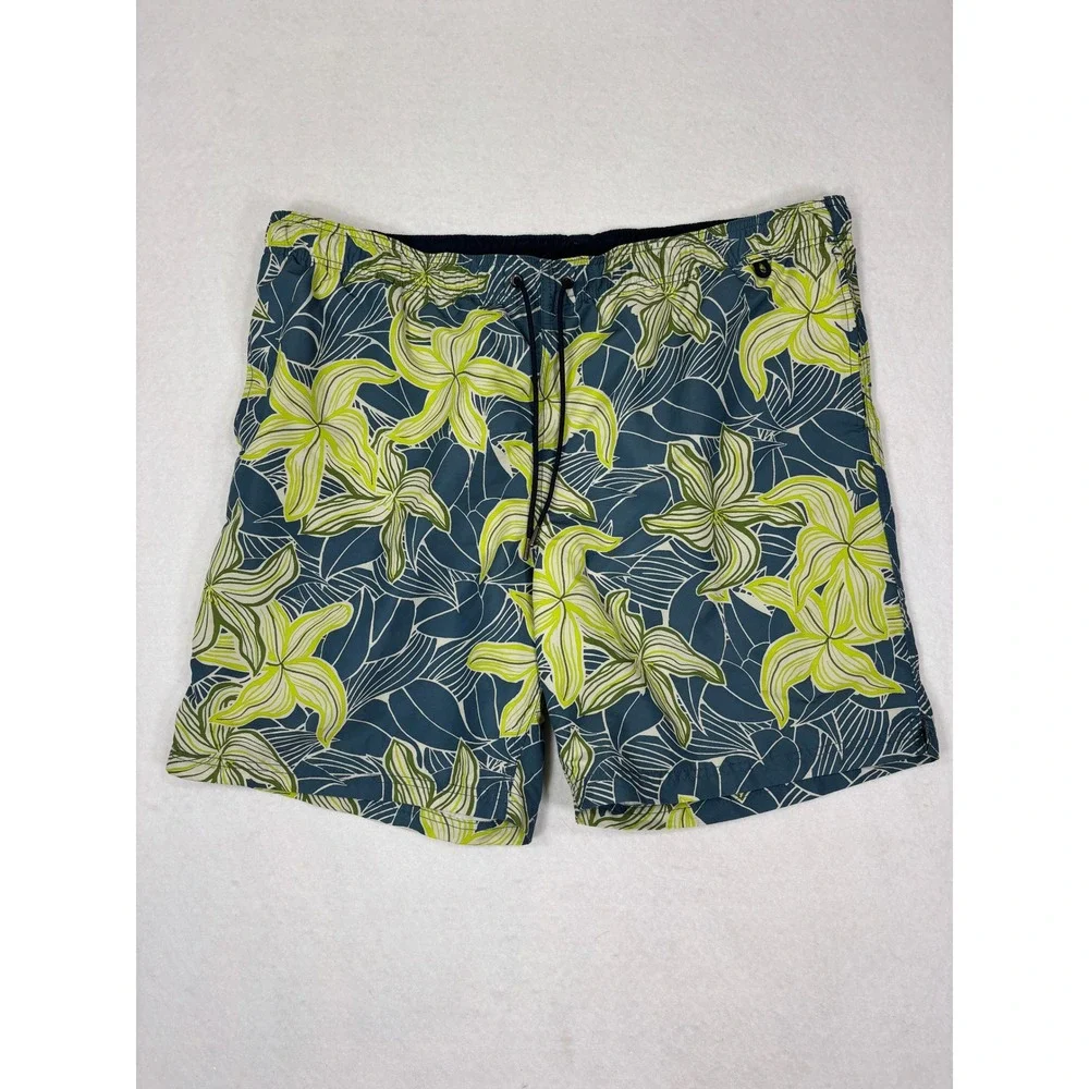 Lands' End Swim‎ Trunks Board Shorts XL 40 42 Tropical Beach